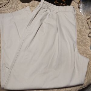 🔸🍂🔸Men's Vintage 90's Big & Tall Light Khaki Pants Dress Slacks - 46R